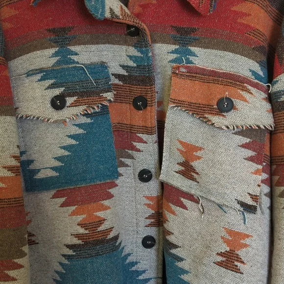 Western Aztec Shacket - Picture 3 of 4